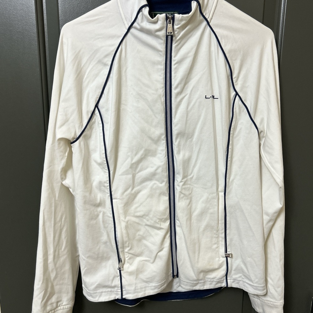 Ralph Lauren White Jacket with Navy Accents